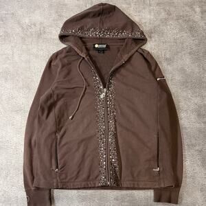 Christine Alexander Y2k Embellished Zip Up Jacket